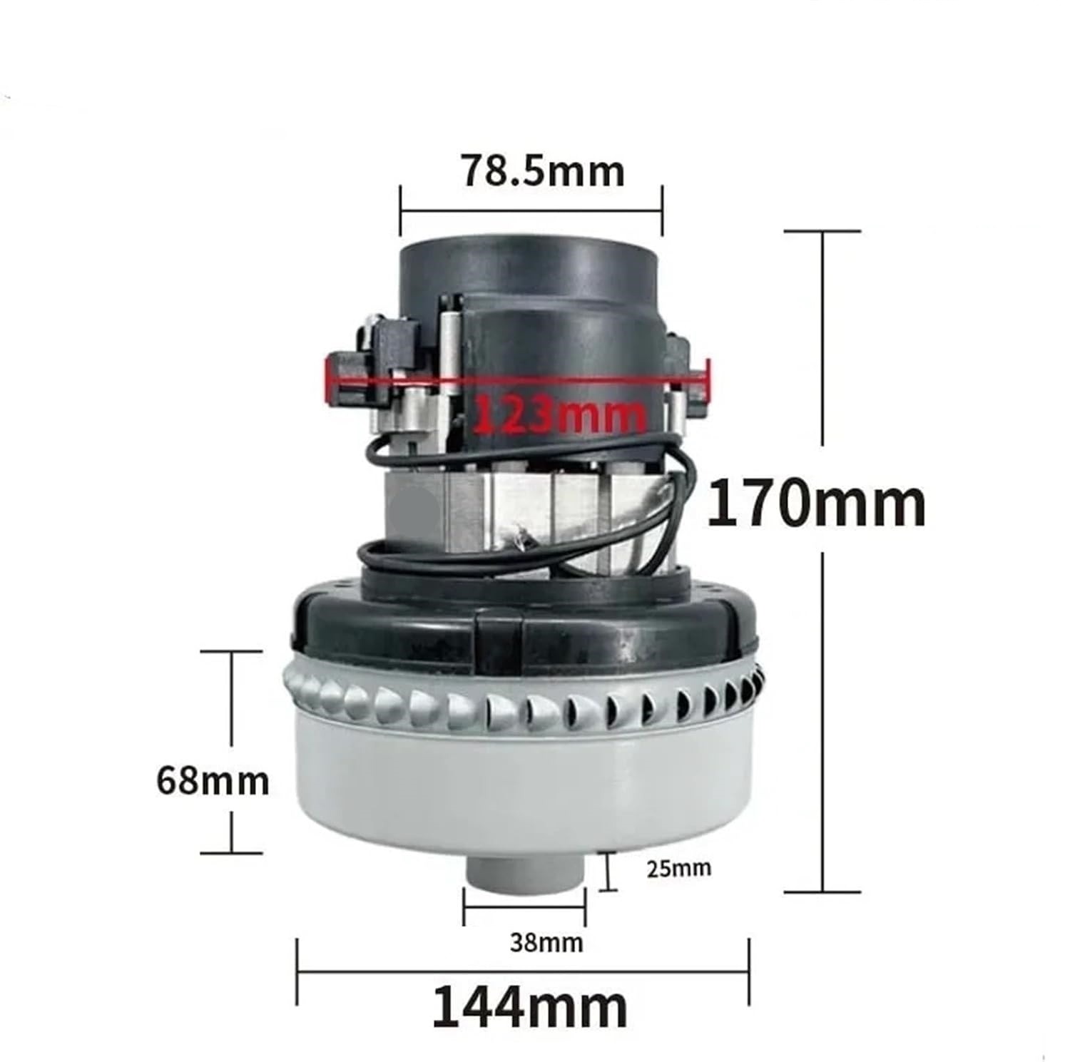 Vacuum motor 24v 500w with Mouth