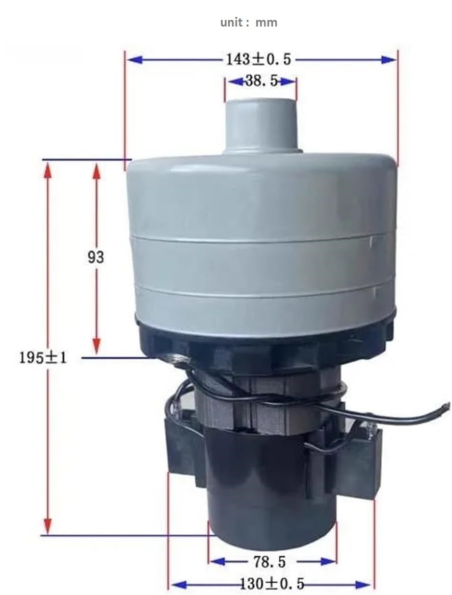 Vacuum motor 24v 600w with Mouth , for taski 2500 and others